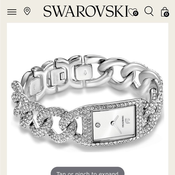 Silver Crystal Swarovski Watch - Picture 2 of 7